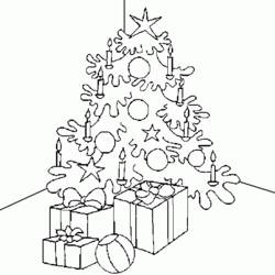 Dibujo para colorear: Arbol de Navidad (Objetos) #167587 - Dibujos para Colorear e Imprimir Gratis