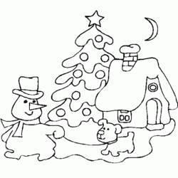 Dibujo para colorear: Arbol de Navidad (Objetos) #167590 - Dibujos para Colorear e Imprimir Gratis