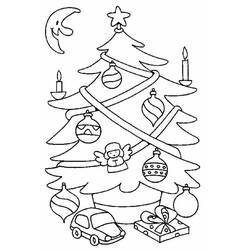 Dibujo para colorear: Arbol de Navidad (Objetos) #167610 - Dibujos para Colorear e Imprimir Gratis