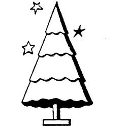 Dibujo para colorear: Arbol de Navidad (Objetos) #167624 - Dibujos para Colorear e Imprimir Gratis