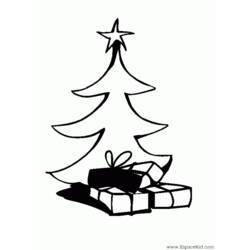 Dibujo para colorear: Arbol de Navidad (Objetos) #167627 - Dibujos para Colorear e Imprimir Gratis