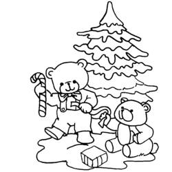 Dibujo para colorear: Arbol de Navidad (Objetos) #167637 - Dibujos para Colorear e Imprimir Gratis