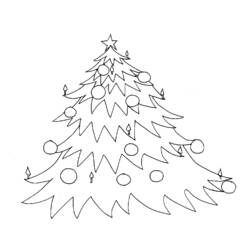 Dibujo para colorear: Arbol de Navidad (Objetos) #167655 - Dibujos para Colorear e Imprimir Gratis