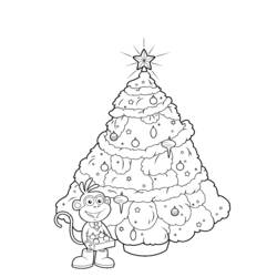 Dibujo para colorear: Arbol de Navidad (Objetos) #167661 - Dibujos para Colorear e Imprimir Gratis