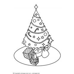 Dibujo para colorear: Arbol de Navidad (Objetos) #167665 - Dibujos para Colorear e Imprimir Gratis