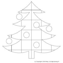 Dibujo para colorear: Arbol de Navidad (Objetos) #167673 - Dibujos para Colorear e Imprimir Gratis