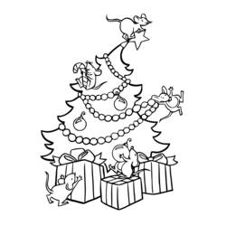 Dibujo para colorear: Arbol de Navidad (Objetos) #167674 - Dibujos para Colorear e Imprimir Gratis