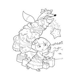 Dibujo para colorear: Arbol de Navidad (Objetos) #167675 - Dibujos para Colorear e Imprimir Gratis