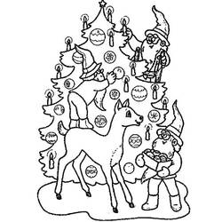 Dibujo para colorear: Arbol de Navidad (Objetos) #167677 - Dibujos para Colorear e Imprimir Gratis