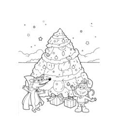 Dibujo para colorear: Arbol de Navidad (Objetos) #167681 - Dibujos para Colorear e Imprimir Gratis