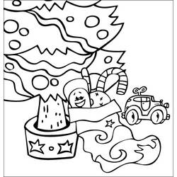 Dibujo para colorear: Arbol de Navidad (Objetos) #167698 - Dibujos para Colorear e Imprimir Gratis