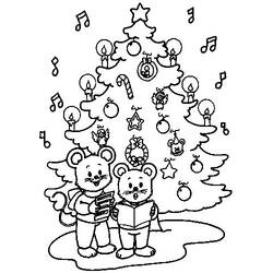 Dibujo para colorear: Arbol de Navidad (Objetos) #167743 - Dibujos para Colorear e Imprimir Gratis