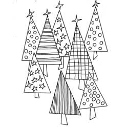 Dibujo para colorear: Arbol de Navidad (Objetos) #167764 - Dibujos para Colorear e Imprimir Gratis