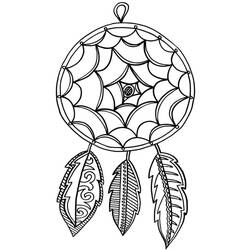 Dibujo para colorear: Atrapasueños (Objetos) #207668 - Dibujos para Colorear e Imprimir Gratis