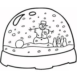 Dibujo para colorear: Bola de Nieve (Objetos) #202644 - Dibujos para Colorear e Imprimir Gratis