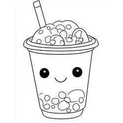 Dibujo Bubble Tea (Objetos) #221510 para imprimir y colorear