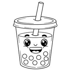 Dibujo Bubble Tea (Objetos) #221513 para imprimir y colorear