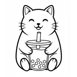 Dibujo Bubble Tea (Objetos) #221517 para imprimir y colorear