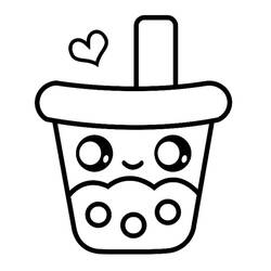 Dibujo Bubble Tea (Objetos) #221523 para imprimir y colorear