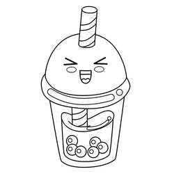 Dibujo Bubble Tea (Objetos) #221529 para imprimir y colorear