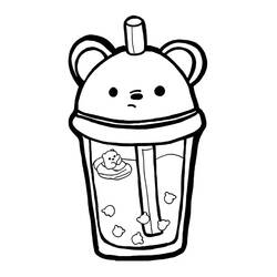 Dibujo Bubble Tea (Objetos) #221532 para imprimir y colorear
