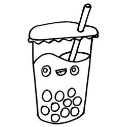 Dibujo Bubble Tea (Objetos) #221533 para imprimir y colorear