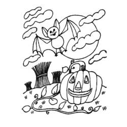 Dibujo para colorear: Calabaza (Objetos) #166857 - Dibujos para Colorear e Imprimir Gratis