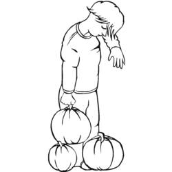 Dibujo para colorear: Calabaza (Objetos) #166965 - Dibujos para Colorear e Imprimir Gratis