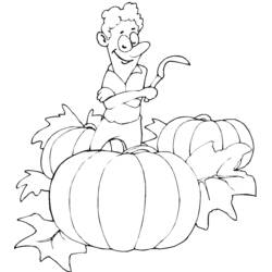 Dibujo para colorear: Calabaza (Objetos) #166975 - Dibujos para Colorear e Imprimir Gratis