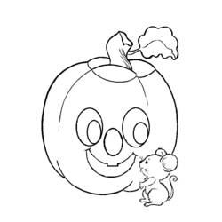 Dibujo para colorear: Calabaza (Objetos) #166977 - Dibujos para Colorear e Imprimir Gratis