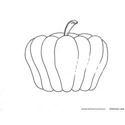 Dibujo para colorear: Calabaza (Objetos) #166985 - Dibujos para Colorear e Imprimir Gratis