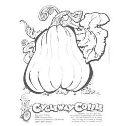 Dibujo para colorear: Calabaza (Objetos) #166999 - Dibujos para Colorear e Imprimir Gratis