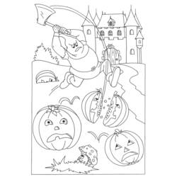 Dibujo para colorear: Calabaza (Objetos) #167056 - Dibujos para Colorear e Imprimir Gratis