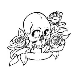 Dibujo Calavera (Objetos) #204904 para imprimir y colorear