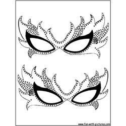 Dibujo para colorear: Máscara (Objetos) #120563 - Dibujos para Colorear e Imprimir Gratis