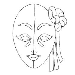 Dibujo para colorear: Máscara (Objetos) #120665 - Dibujos para Colorear e Imprimir Gratis