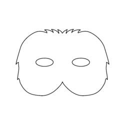 Dibujo para colorear: Máscara (Objetos) #120697 - Dibujos para Colorear e Imprimir Gratis