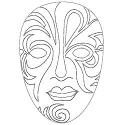 Dibujo para colorear: Máscara (Objetos) #120701 - Dibujos para Colorear e Imprimir Gratis