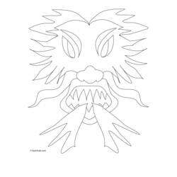 Dibujo para colorear: Máscara (Objetos) #120704 - Dibujos para Colorear e Imprimir Gratis