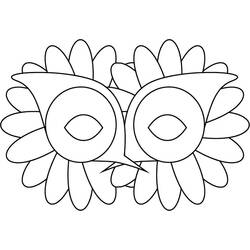 Dibujo para colorear: Máscara (Objetos) #120719 - Dibujos para Colorear e Imprimir Gratis