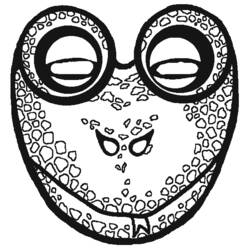 Dibujo para colorear: Máscara (Objetos) #120747 - Dibujos para Colorear e Imprimir Gratis