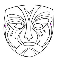 Dibujo para colorear: Máscara (Objetos) #120750 - Dibujos para Colorear e Imprimir Gratis