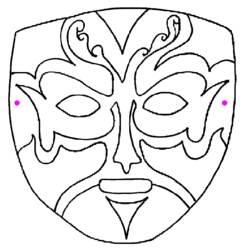 Dibujo para colorear: Máscara (Objetos) #120760 - Dibujos para Colorear e Imprimir Gratis