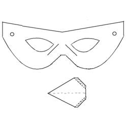 Dibujo para colorear: Máscara (Objetos) #120845 - Dibujos para Colorear e Imprimir Gratis
