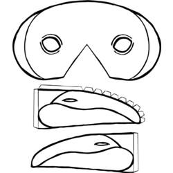 Dibujo para colorear: Máscara (Objetos) #120892 - Dibujos para Colorear e Imprimir Gratis