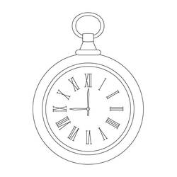 Dibujo para colorear: Reloj (Objetos) #172845 - Dibujos para Colorear e Imprimir Gratis