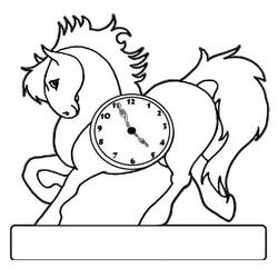 Dibujo para colorear: Reloj (Objetos) #172849 - Dibujos para Colorear e Imprimir Gratis