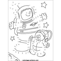 Dibujo para colorear: Astronauta (Ocupaciones) #87703 - Dibujos para colorear