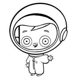 Dibujo para colorear: Astronauta (Ocupaciones) #87705 - Dibujos para colorear