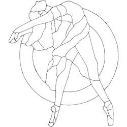 Dibujo para colorear: Bailarín / Bailarina (Ocupaciones) #92185 - Dibujos para Colorear e Imprimir Gratis